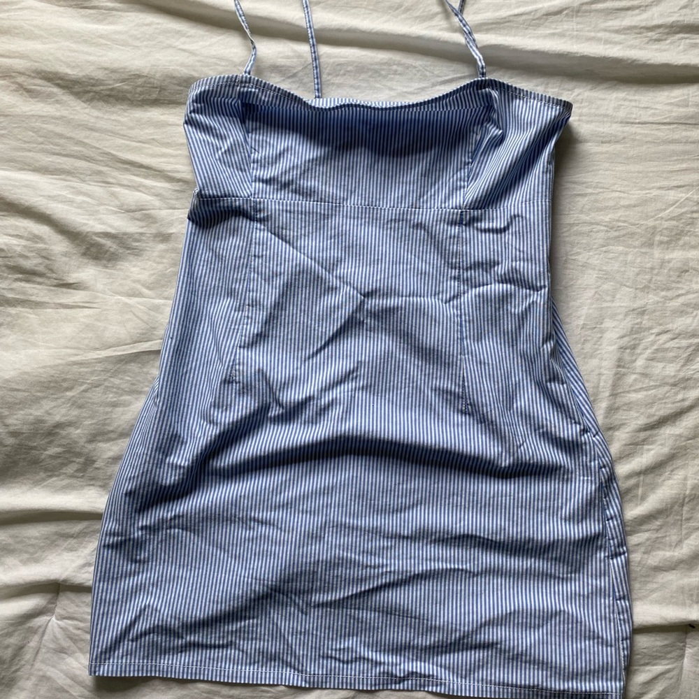 garage striped mini dress size M
